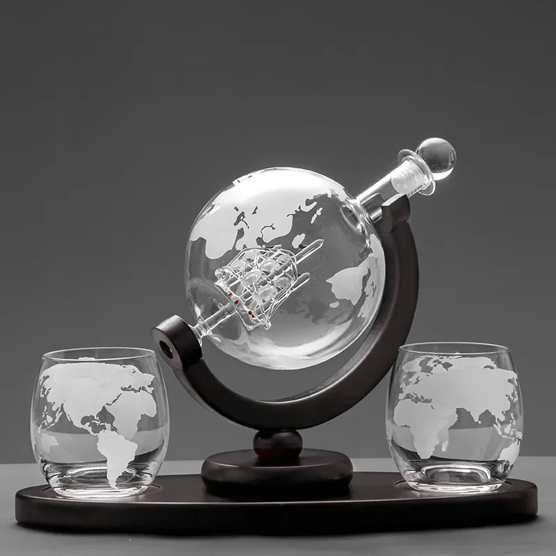 Decanter Globe Set - Zestaw kieliszków do whisky Crystal Globe