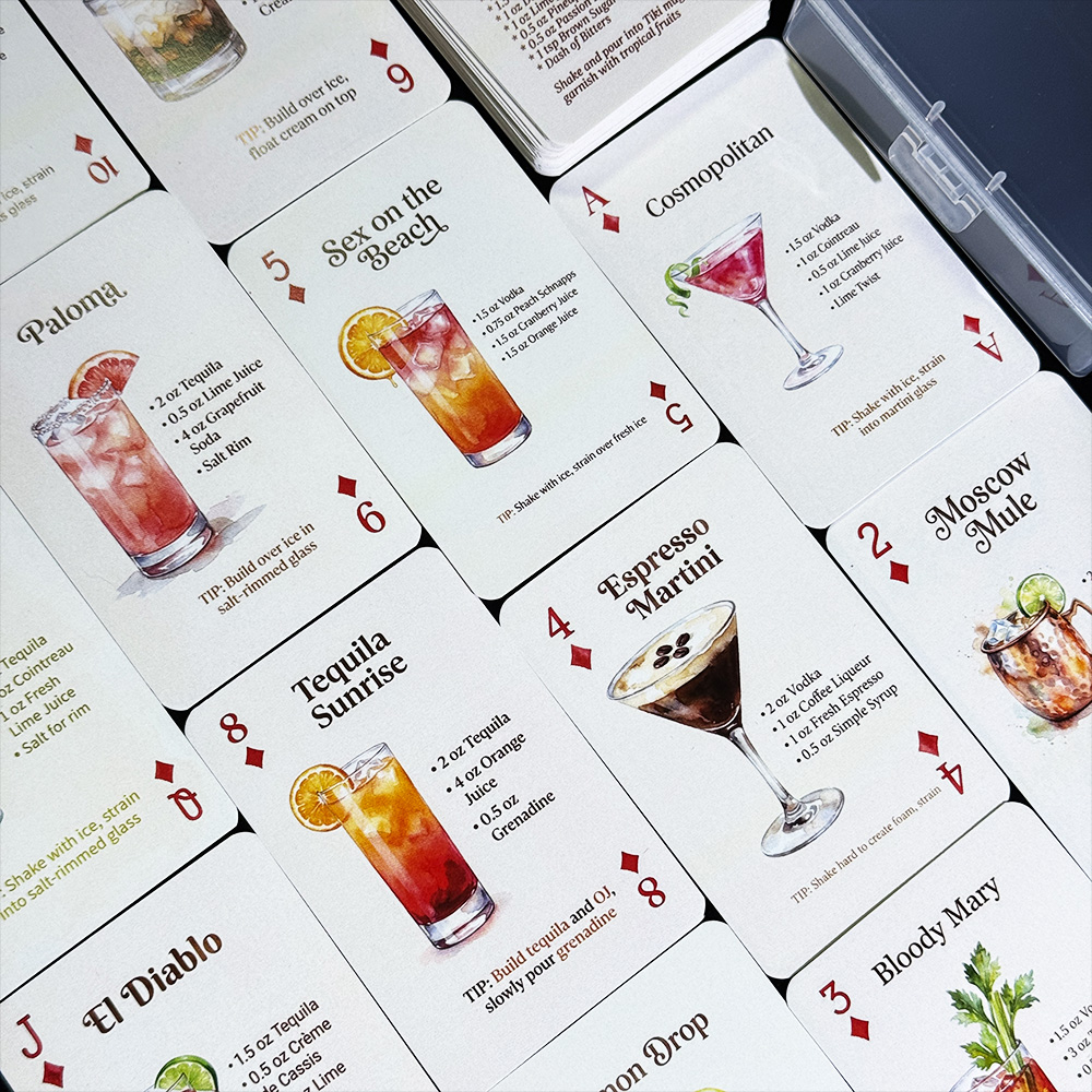 Talia 54 kart z oryginalnymi p – Cocktail Recipe Book recenzja i cena