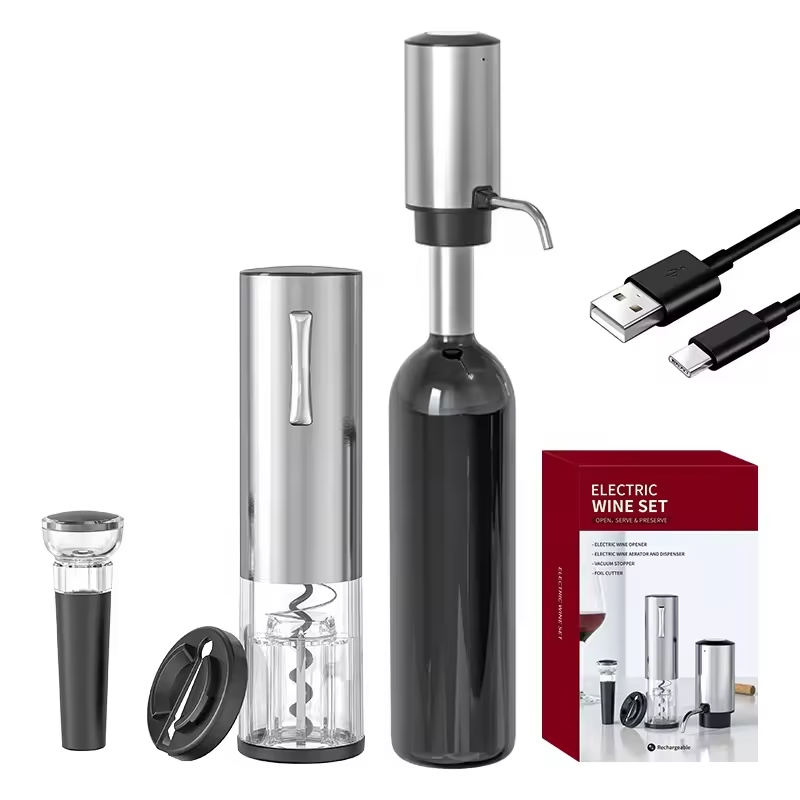 Elektryczny otwieracz do wina  – Home Bar Set recenzja i cena