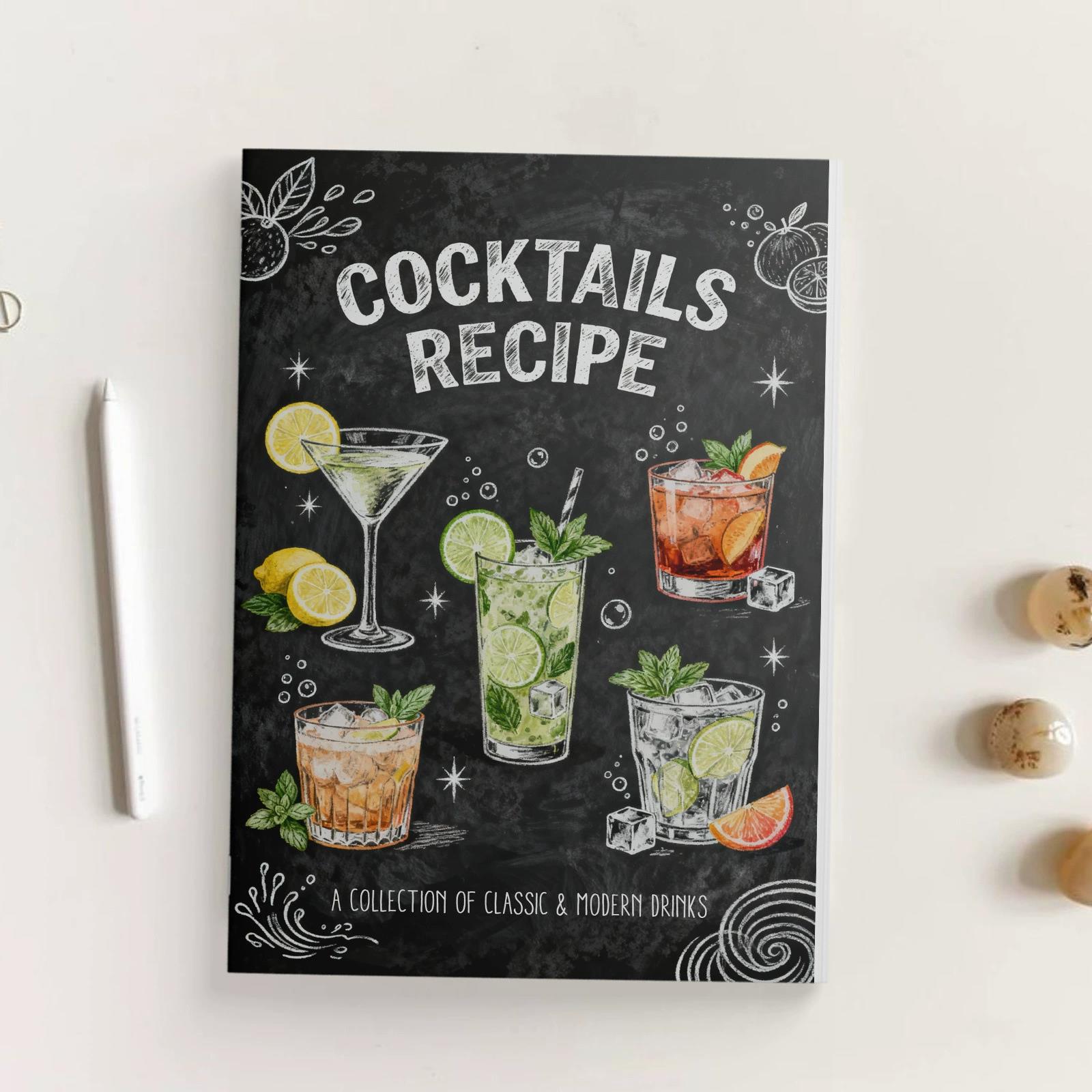 Klasyczna i nowoczesna książka – Cocktail Recipe Book recenzja i cena
