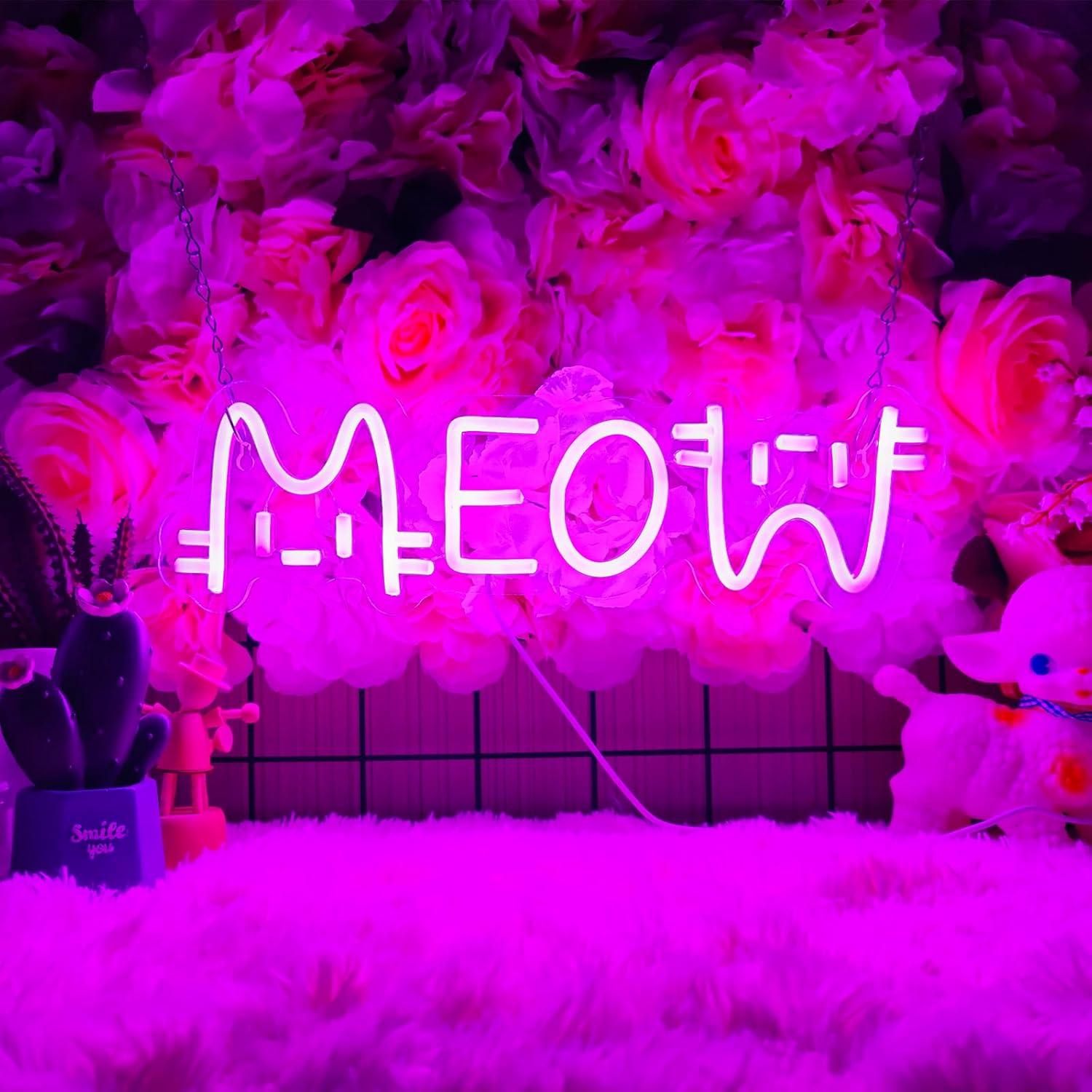 Neonowy Znak Meow Kot, Zasilan – Home Bar And Restaurant recenzja i cena