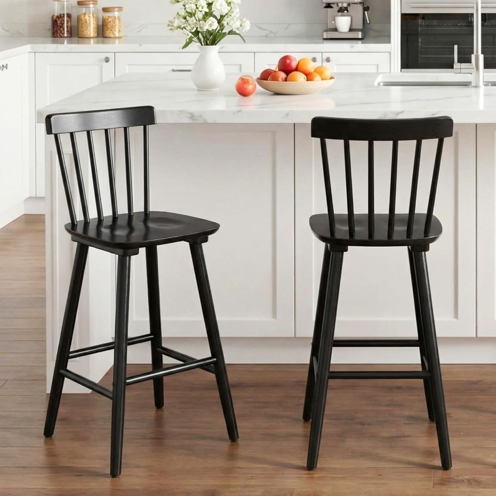 Zestaw 4 drewnianych stołków b – Home Bar Stools recenzja i cena